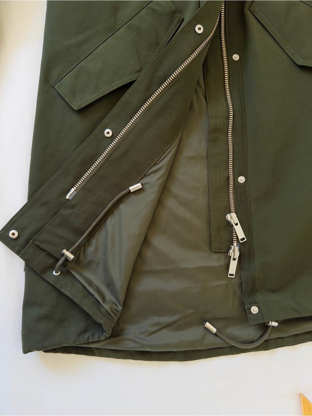 Frank & Oak Olive Green Interior Pocket Jacket - Picture 10 of 12